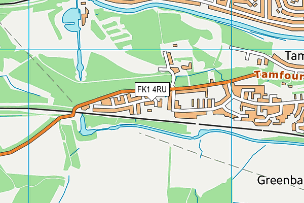 FK1 4RU map - OS VectorMap District (Ordnance Survey) FK1 4RU map - OS VectorMap District (Ordnance Survey)
