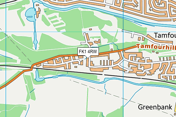 FK1 4RW map - OS VectorMap District (Ordnance Survey) FK1 4RW map - OS VectorMap District (Ordnance Survey)