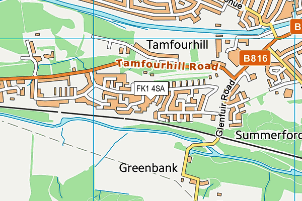FK1 4SA map - OS VectorMap District (Ordnance Survey) FK1 4SA map - OS VectorMap District (Ordnance Survey)