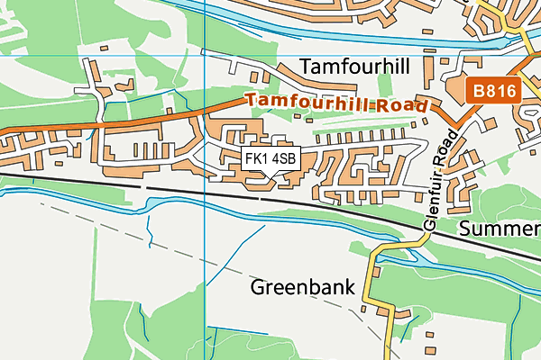 FK1 4SB map - OS VectorMap District (Ordnance Survey) FK1 4SB map - OS VectorMap District (Ordnance Survey)