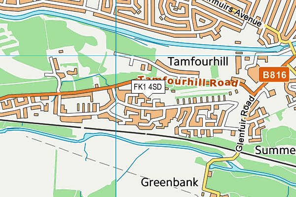 FK1 4SD map - OS VectorMap District (Ordnance Survey) FK1 4SD map - OS VectorMap District (Ordnance Survey)