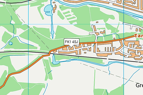 FK1 4SJ map - OS VectorMap District (Ordnance Survey) FK1 4SJ map - OS VectorMap District (Ordnance Survey)