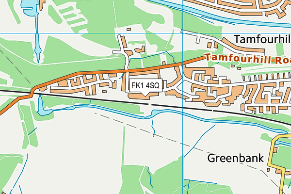 FK1 4SQ map - OS VectorMap District (Ordnance Survey) FK1 4SQ map - OS VectorMap District (Ordnance Survey)