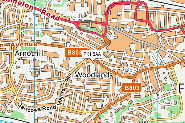 FK1 5AA map - OS VectorMap District (Ordnance Survey) FK1 5AA map - OS VectorMap District (Ordnance Survey)