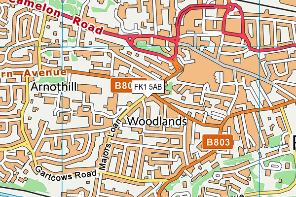 FK1 5AB map - OS VectorMap District (Ordnance Survey) FK1 5AB map - OS VectorMap District (Ordnance Survey)