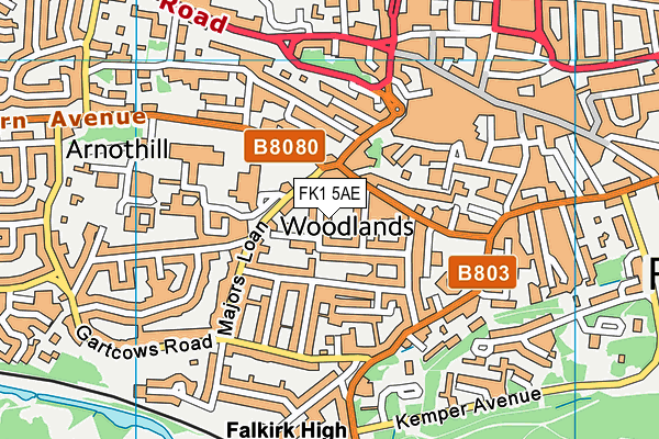 FK1 5AE map - OS VectorMap District (Ordnance Survey) FK1 5AE map - OS VectorMap District (Ordnance Survey)