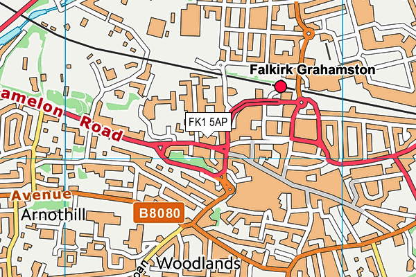FK1 5AP map - OS VectorMap District (Ordnance Survey) FK1 5AP map - OS VectorMap District (Ordnance Survey)
