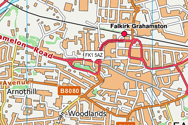 FK1 5AZ map - OS VectorMap District (Ordnance Survey) FK1 5AZ map - OS VectorMap District (Ordnance Survey)