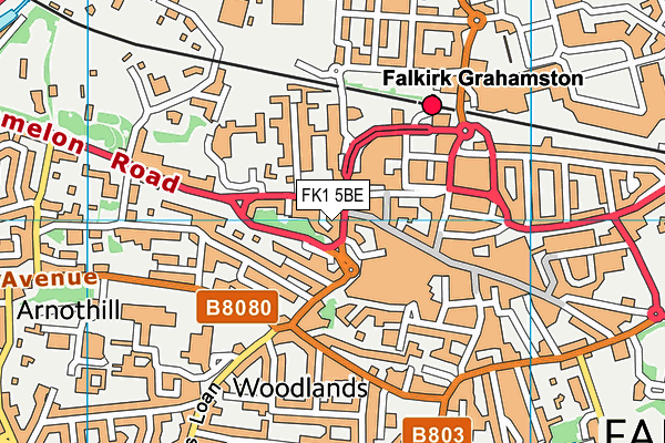 FK1 5BE map - OS VectorMap District (Ordnance Survey) FK1 5BE map - OS VectorMap District (Ordnance Survey)