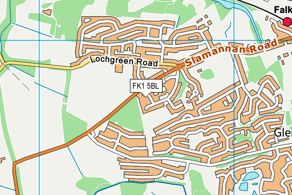 FK1 5BL map - OS VectorMap District (Ordnance Survey) FK1 5BL map - OS VectorMap District (Ordnance Survey)