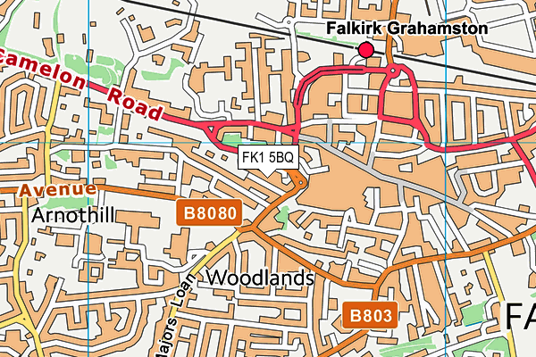 FK1 5BQ map - OS VectorMap District (Ordnance Survey) FK1 5BQ map - OS VectorMap District (Ordnance Survey)