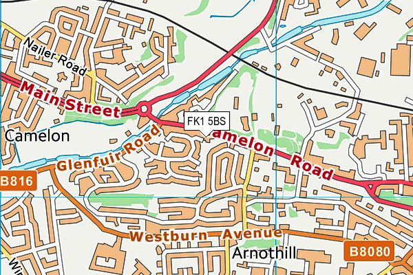 FK1 5BS map - OS VectorMap District (Ordnance Survey) FK1 5BS map - OS VectorMap District (Ordnance Survey)