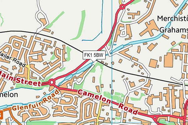 FK1 5BW map - OS VectorMap District (Ordnance Survey) FK1 5BW map - OS VectorMap District (Ordnance Survey)