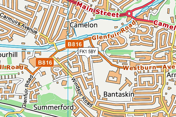 FK1 5BY map - OS VectorMap District (Ordnance Survey) FK1 5BY map - OS VectorMap District (Ordnance Survey)
