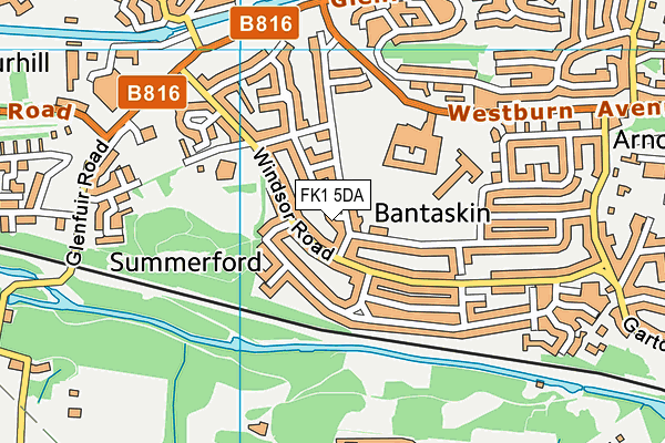 FK1 5DA map - OS VectorMap District (Ordnance Survey) FK1 5DA map - OS VectorMap District (Ordnance Survey)