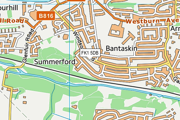 FK1 5DB map - OS VectorMap District (Ordnance Survey) FK1 5DB map - OS VectorMap District (Ordnance Survey)