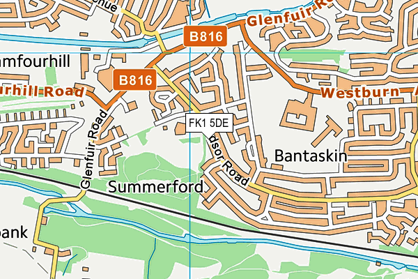 FK1 5DE map - OS VectorMap District (Ordnance Survey) FK1 5DE map - OS VectorMap District (Ordnance Survey)
