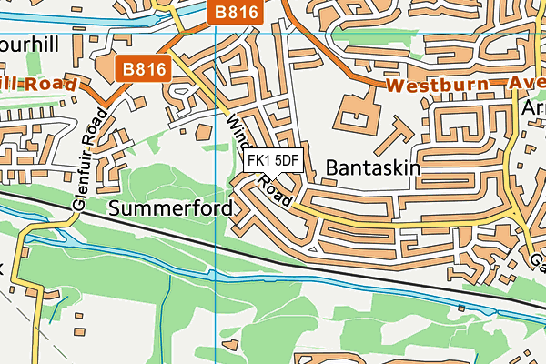FK1 5DF map - OS VectorMap District (Ordnance Survey) FK1 5DF map - OS VectorMap District (Ordnance Survey)