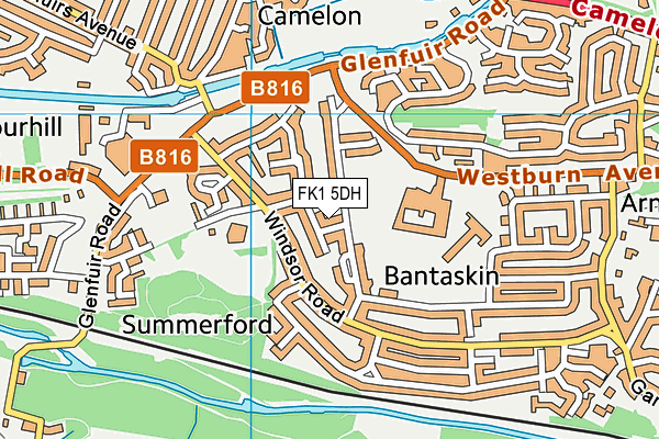 FK1 5DH map - OS VectorMap District (Ordnance Survey) FK1 5DH map - OS VectorMap District (Ordnance Survey)