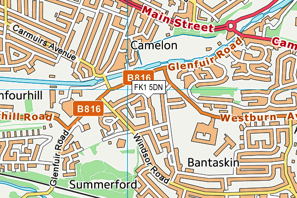 FK1 5DN map - OS VectorMap District (Ordnance Survey) FK1 5DN map - OS VectorMap District (Ordnance Survey)