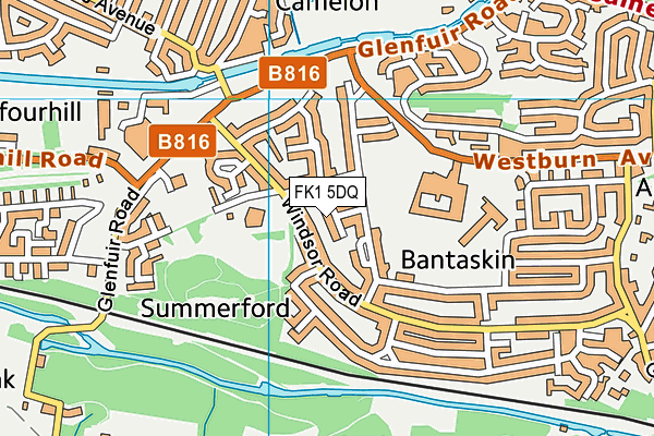 FK1 5DQ map - OS VectorMap District (Ordnance Survey)