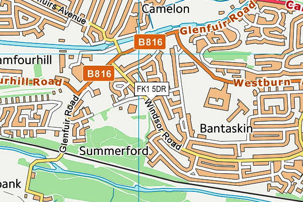 FK1 5DR map - OS VectorMap District (Ordnance Survey)