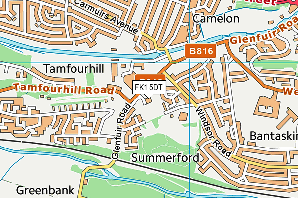FK1 5DT map - OS VectorMap District (Ordnance Survey) FK1 5DT map - OS VectorMap District (Ordnance Survey)
