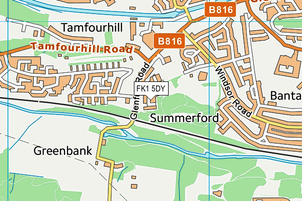 FK1 5DY map - OS VectorMap District (Ordnance Survey) FK1 5DY map - OS VectorMap District (Ordnance Survey)