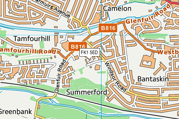 FK1 5ED map - OS VectorMap District (Ordnance Survey) FK1 5ED map - OS VectorMap District (Ordnance Survey)