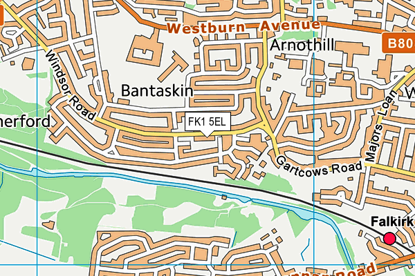 FK1 5EL map - OS VectorMap District (Ordnance Survey) FK1 5EL map - OS VectorMap District (Ordnance Survey)