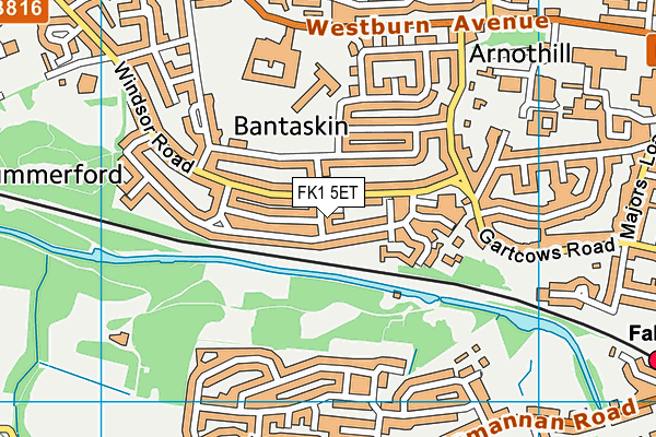 FK1 5ET map - OS VectorMap District (Ordnance Survey) FK1 5ET map - OS VectorMap District (Ordnance Survey)