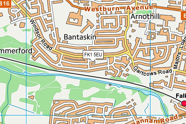 FK1 5EU map - OS VectorMap District (Ordnance Survey) FK1 5EU map - OS VectorMap District (Ordnance Survey)