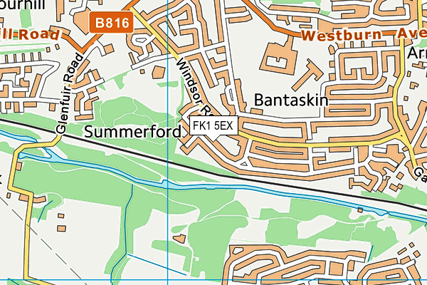 FK1 5EX map - OS VectorMap District (Ordnance Survey) FK1 5EX map - OS VectorMap District (Ordnance Survey)