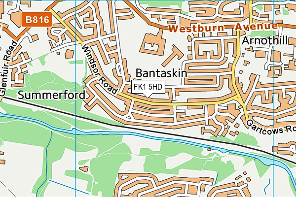 FK1 5HD map - OS VectorMap District (Ordnance Survey) FK1 5HD map - OS VectorMap District (Ordnance Survey)