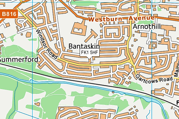 FK1 5HF map - OS VectorMap District (Ordnance Survey)