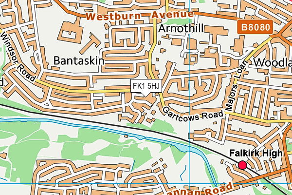 FK1 5HJ map - OS VectorMap District (Ordnance Survey) FK1 5HJ map - OS VectorMap District (Ordnance Survey)
