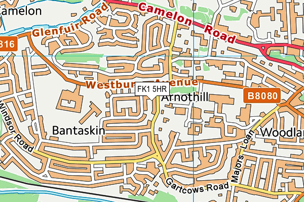 FK1 5HR map - OS VectorMap District (Ordnance Survey) FK1 5HR map - OS VectorMap District (Ordnance Survey)