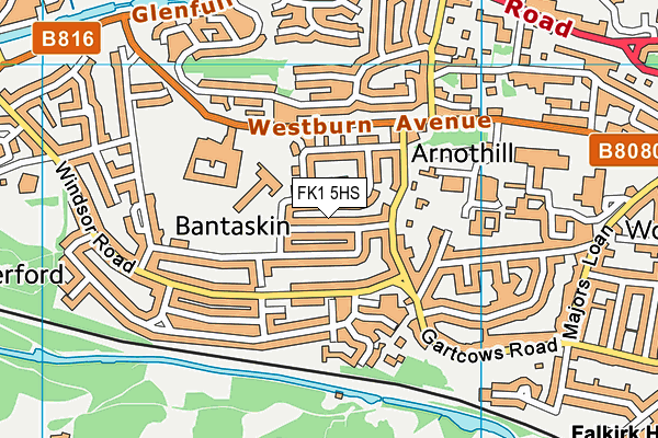 FK1 5HS map - OS VectorMap District (Ordnance Survey) FK1 5HS map - OS VectorMap District (Ordnance Survey)