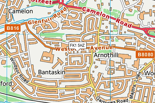 FK1 5HZ map - OS VectorMap District (Ordnance Survey) FK1 5HZ map - OS VectorMap District (Ordnance Survey)
