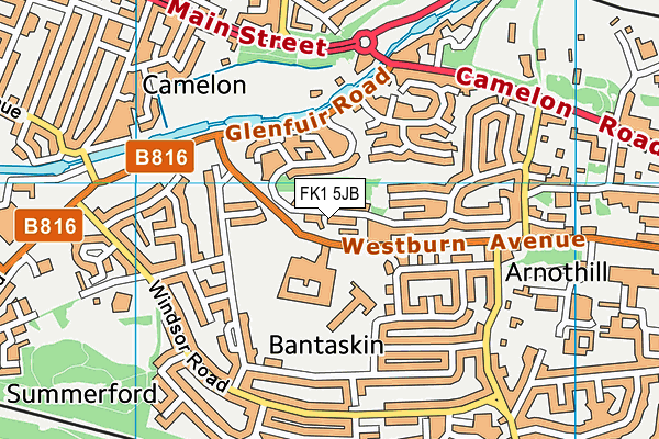 FK1 5JB map - OS VectorMap District (Ordnance Survey)