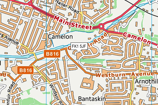 FK1 5JF map - OS VectorMap District (Ordnance Survey) FK1 5JF map - OS VectorMap District (Ordnance Survey)