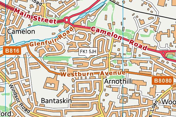 FK1 5JH map - OS VectorMap District (Ordnance Survey) FK1 5JH map - OS VectorMap District (Ordnance Survey)