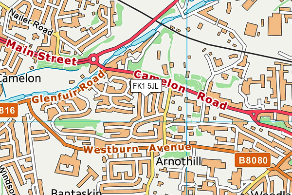 FK1 5JL map - OS VectorMap District (Ordnance Survey)