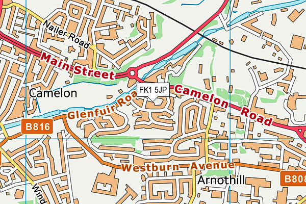 FK1 5JP map - OS VectorMap District (Ordnance Survey) FK1 5JP map - OS VectorMap District (Ordnance Survey)