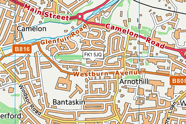 FK1 5JQ map - OS VectorMap District (Ordnance Survey) FK1 5JQ map - OS VectorMap District (Ordnance Survey)