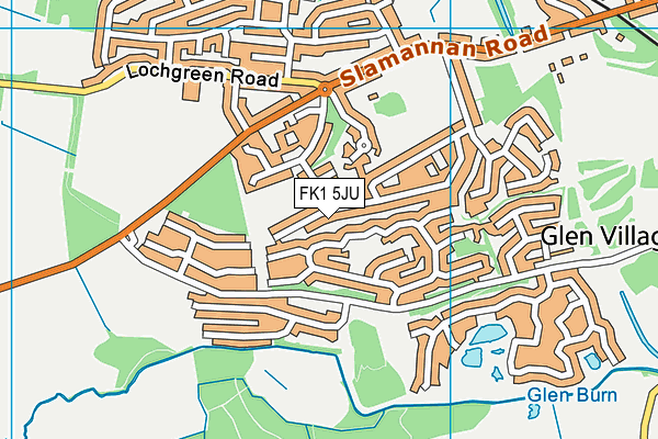 FK1 5JU map - OS VectorMap District (Ordnance Survey) FK1 5JU map - OS VectorMap District (Ordnance Survey)