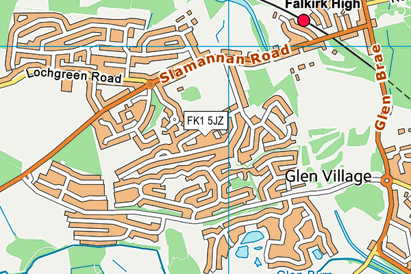 FK1 5JZ map - OS VectorMap District (Ordnance Survey) FK1 5JZ map - OS VectorMap District (Ordnance Survey)