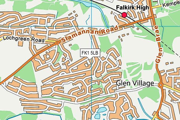 FK1 5LB map - OS VectorMap District (Ordnance Survey) FK1 5LB map - OS VectorMap District (Ordnance Survey)