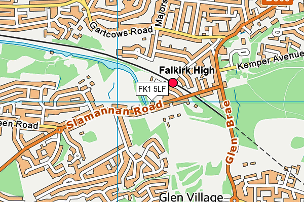 FK1 5LF map - OS VectorMap District (Ordnance Survey) FK1 5LF map - OS VectorMap District (Ordnance Survey)