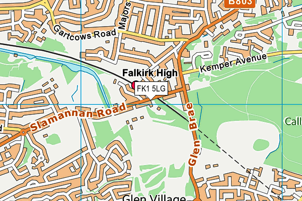 FK1 5LG map - OS VectorMap District (Ordnance Survey) FK1 5LG map - OS VectorMap District (Ordnance Survey)